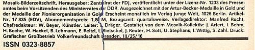 Rückseite von Heft 4/1986 Rückseite von Heft 4/1986