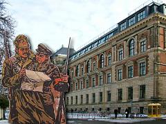 Atze und Mosaik-Ausstellung in Leipzig HGB Leipzig