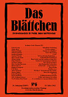 Das Blättchen Nr.6 15.3.2021
