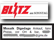 Blitz am Sonntag 27.8.2023