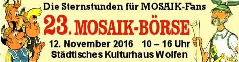 23. MOSAIK-Börse Wolfen 2016