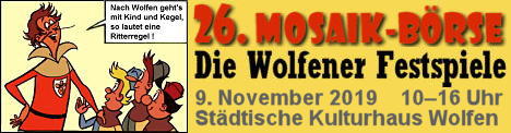 26. MOSAIK-Börse Wolfen 9.11.2019