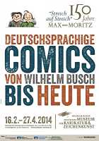 Ausstellung 150 Jahre Max und Moritz Poster zur Max-und-Moritz-Ausstellung