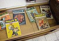 Ausstellung Damals in der DDR Mosaik-Vitrine Mosaik-Vitrine