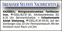 Dresdner Neueste Nachrichten 1.8.2013