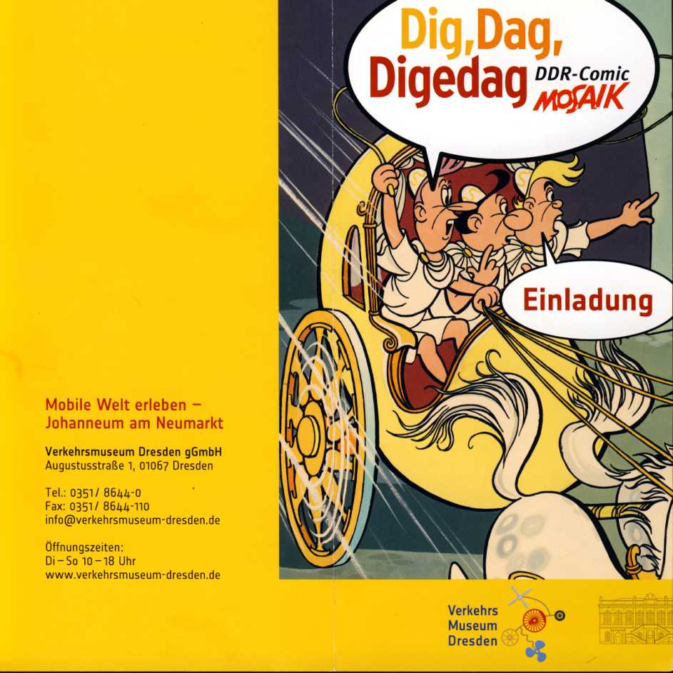 Einladung zur Ausstellung im Verkehrsmuseum Dresden