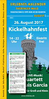 Erlebniskalender Thüringer Wald 08/2017