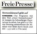Freie Presse 3.8.2013