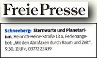Freie Presse 6.8.2013