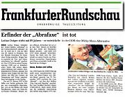 Frankfurter Rundschau 20.8.2016