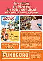 Poster zum Comic-Zeichnen-Workshop Workshop