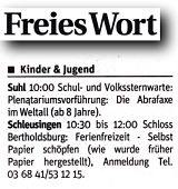 Freies Wort 31.7.2017