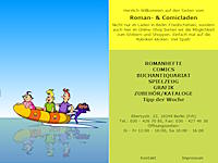 Startbild auf www.roman-und-comicladen.de Roman- und Comicladen