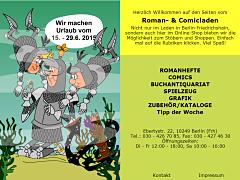 Startbild auf www.roman-und-comicladen.de Roman- und Comicladen