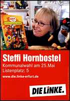 Wahlwerbekarte Steffi Hornbostel