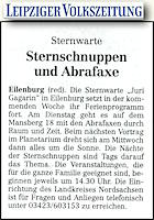 Leipziger Volkszeitung 5.8.2011