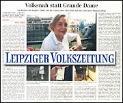 Leipziger Volkszeitung 13.8.2011 Seite 19 Leipziger Volkszeitung 13.8.2011