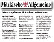 Märkische Allgemeine 6.4.2018