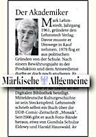 Märkische Allgemeine 9.3.2013 Beilage Die Märkische S.2 Märkische Allgemeine 9.3.2013
