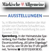 Märkische Allgemeine 11.4.2016