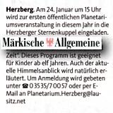 Märkische Allgemeine 20.1.2016