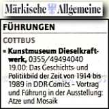 Märkische Allgemeine 24.4.2014