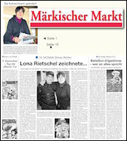 Märkischer Markt 16.11.2011 Seiten 1 und 15 Märkischer Markt 16.11.2011