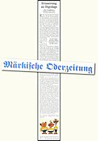 Märkische Oderzeitung 18.2.2012