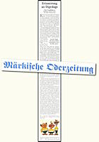 Märkische Oderzeitung 18.2.2012 S. 5 Märkische Oderzeitung 18.2.2012