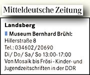Mitteldeutsche Zeitung 3.1.2013