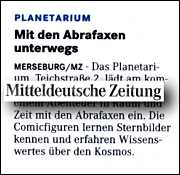 Mitteldeutsche Zeitung 6.8.2014