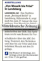 Mitteldeutsche Zeitung Merseburg 7.1.2013 S.11 Mitteldeutsche Zeitung 7.1.2013