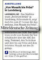 Mitteldeutsche Zeitung Bitterfeld 8.1.2013 S.11 Mitteldeutsche Zeitung 8.1.2013