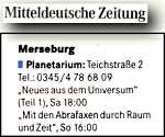 Mitteldeutsche Zeitung 8.8.2014