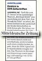 Mitteldeutsche Zeitung Bitterfeld 9.1.2013 S.11 Mitteldeutsche Zeitung 9.1.2013