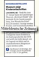 Mitteldeutsche Zeitung Dessau 10.1.2013 S.12 Mitteldeutsche Zeitung 10.1.2013