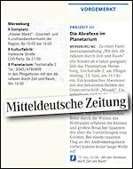 Mitteldeutsche Zeitung 11.6.2011