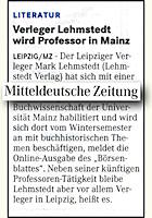 Mitteldeutsche Zeitung 13.7.2012 S.22 Mitteldeutsche Zeitung 13.7.2012