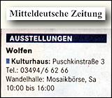 Mitteldeutsche Zeitung 14.11.2009