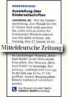 Mitteldeutsche Zeitung 19.1.2013