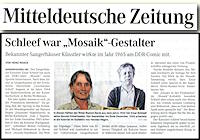 Mitteldeutsche Zeitung Sangerhausen 20.8.2012 S.10 Mitteldeutsche Zeitung 20.8.2012
