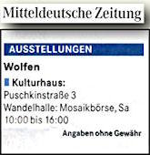 Mitteldeutsche Zeitung 21.11.2012, Bitterfeld S.10 Mitteldeutsche Zeitung 21.11.2012