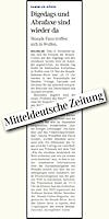 Mitteldeutsche Zeitung 22.10.2011 Köthen S. 13 Mitteldeutsche Zeitung 22.10.2011