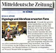 Mitteldeutsche Zeitung 24.11.2012, Bitterfeld S.8 Mitteldeutsche Zeitung 24.11.2012