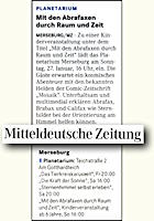 Mitteldeutsche Zeitung Weißenfels 25.1.2013 Seite 11 Mitteldeutsche Zeitung 25.1.2013