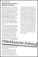 Mitteldeutsche Zeitung 27.10.2010