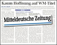 Mitteldeutsche Zeitung 28.1.2010
