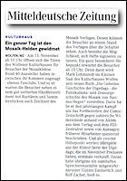 Mitteldeutsche Zeitung 28.10.2010