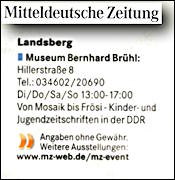 Mitteldeutsche Zeitung 29.11.2012 S.22 Mitteldeutsche Zeitung 29.11.2012