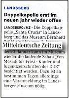 Mitteldeutsche Zeitung Dessau 29,12,2012 S.13 Mitteldeutsche Zeitung 29.12.2012